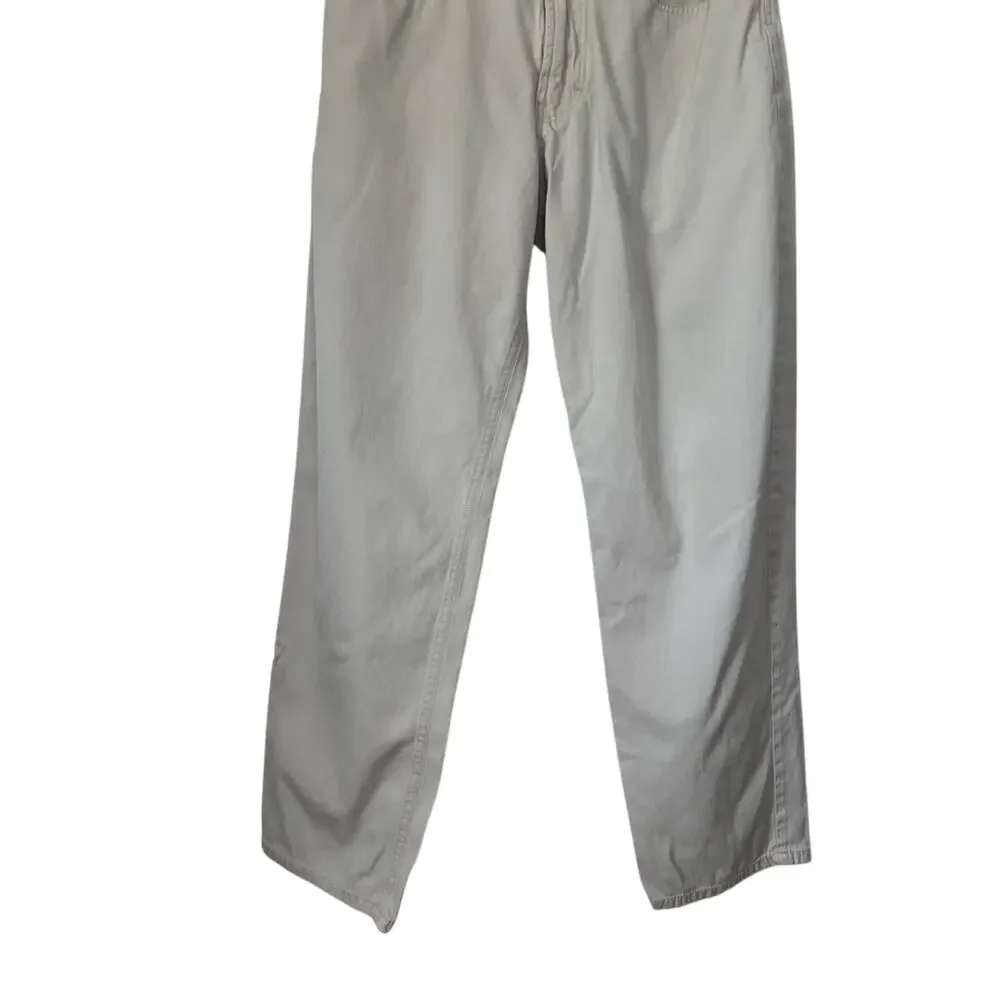 Hugo Boss Men's 30X32 Arkansas Beige Casual Straight Leg Trousers Chino 90's Y2K